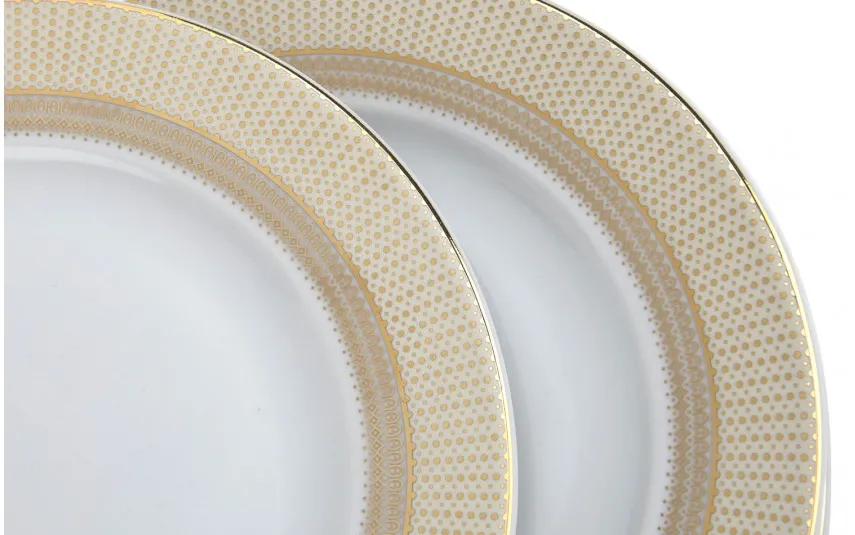 Cmielow Zestaw 6 talerzy deserowych 17 cm Amaro Gold Fashion