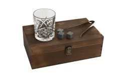 Duo Zestaw do Whisky 2 szklanki i kostki Hot