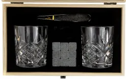 Duo Zestaw do Whisky 2 szklanki i kostki Hot