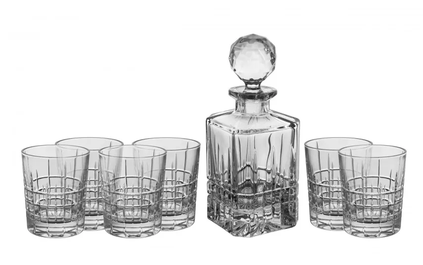 Bohemia Zestaw do whisky karafka + 6 szklanek 15720 Best