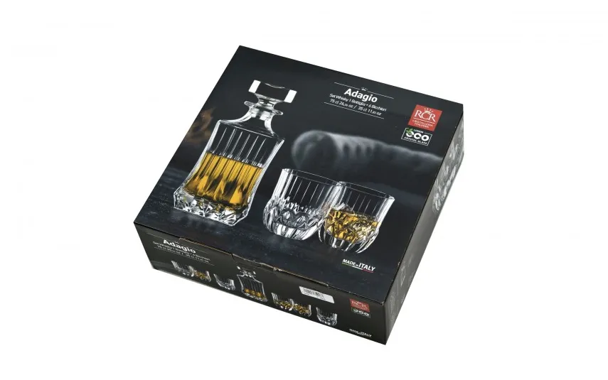 RCR Zestaw do whisky karafka + 6 szklanek Adagio Outlet