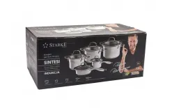 Starke PRO Zestaw garnków nierdzewnych na indukcję Sintesi 10 elementów Discount