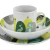 Lubiana Zestaw naczyń dla dzieci Domek misia zielony porcelanowy New