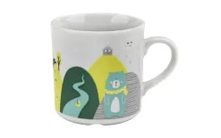 Lubiana Zestaw naczyń dla dzieci Domek misia zielony porcelanowy New