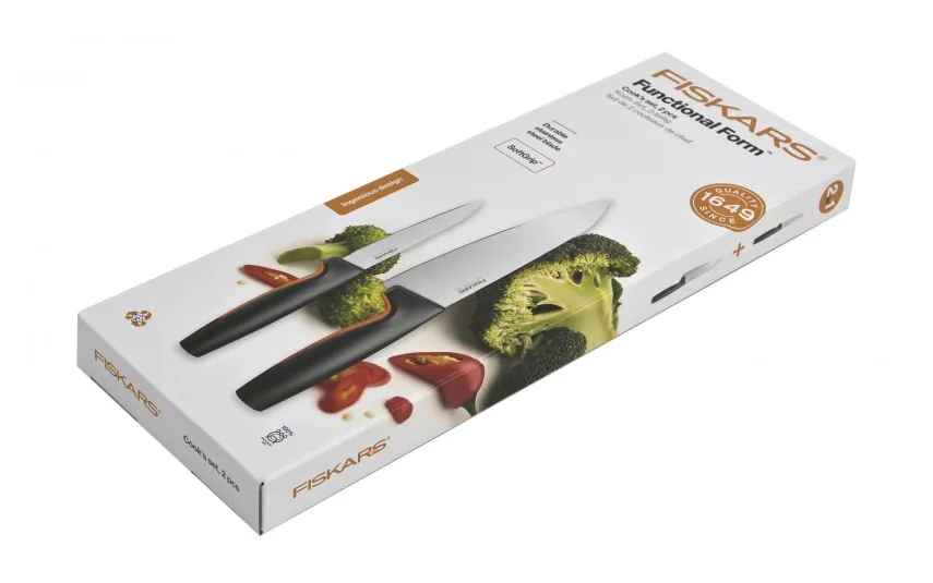 Fiskars Zestaw noży szefa kuchni 2szt Clearance