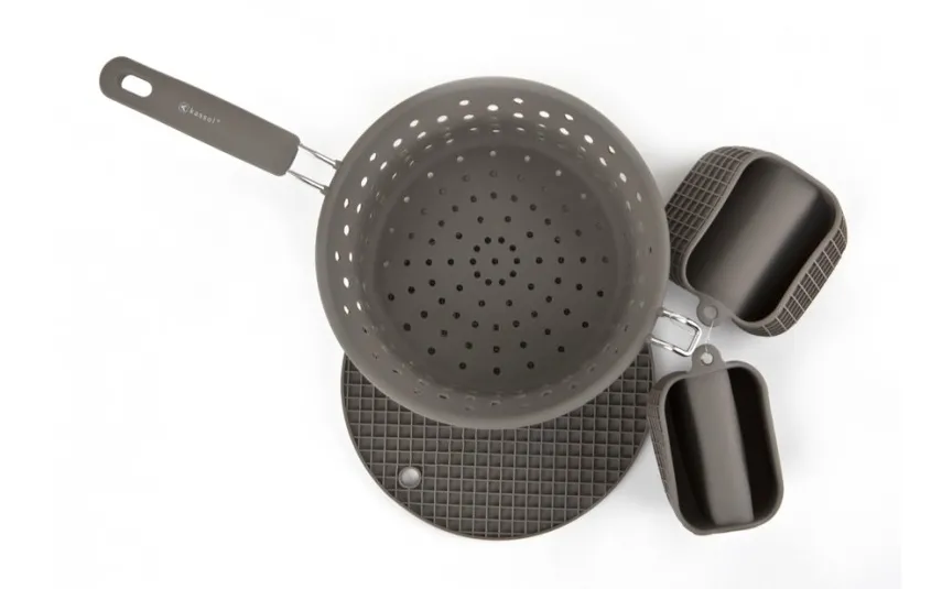 Witek Home Zestaw silikonowy z durszlakiem 4 el. Outlet