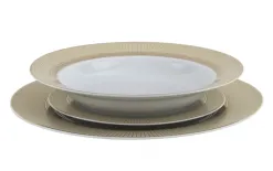 Cmielow Zestaw talerzy dla 6 osób 18 el. Amaro Gold Discount